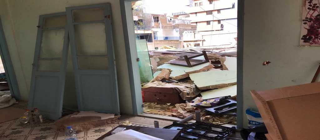 Interno delle case danneggiate - Beirut 2020
